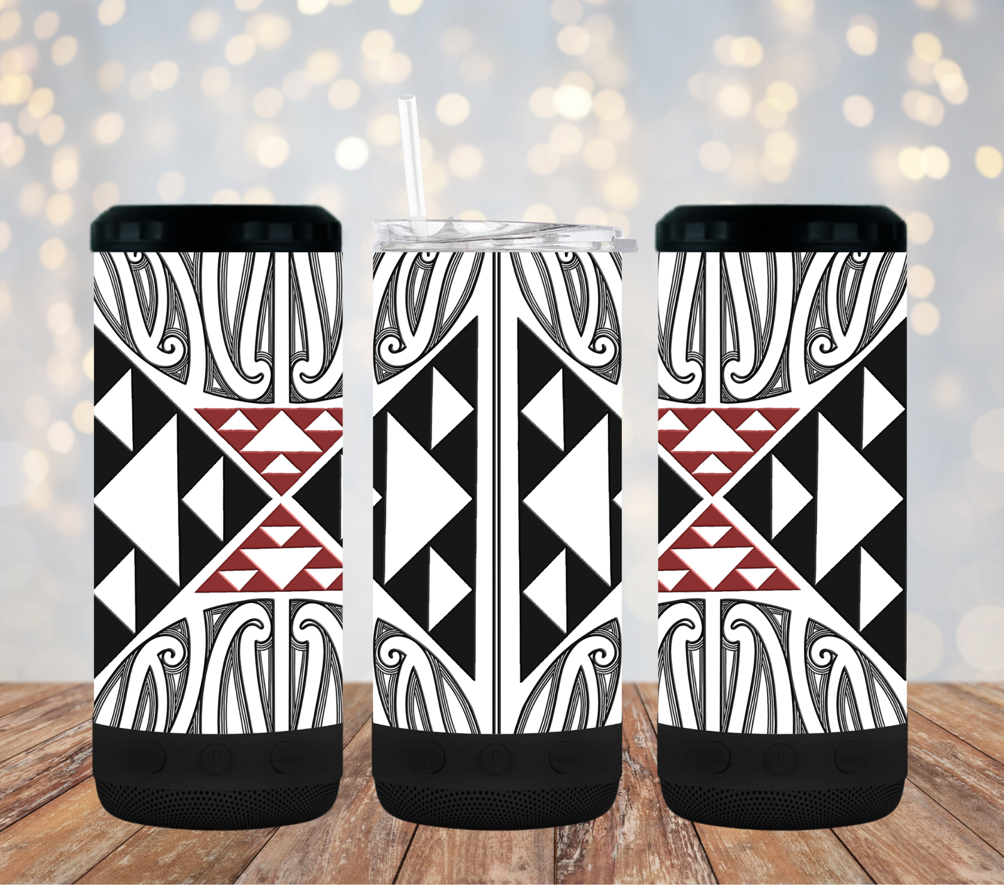 Mana Māori White - 16oz 4in1 Bluetooth Tumbler