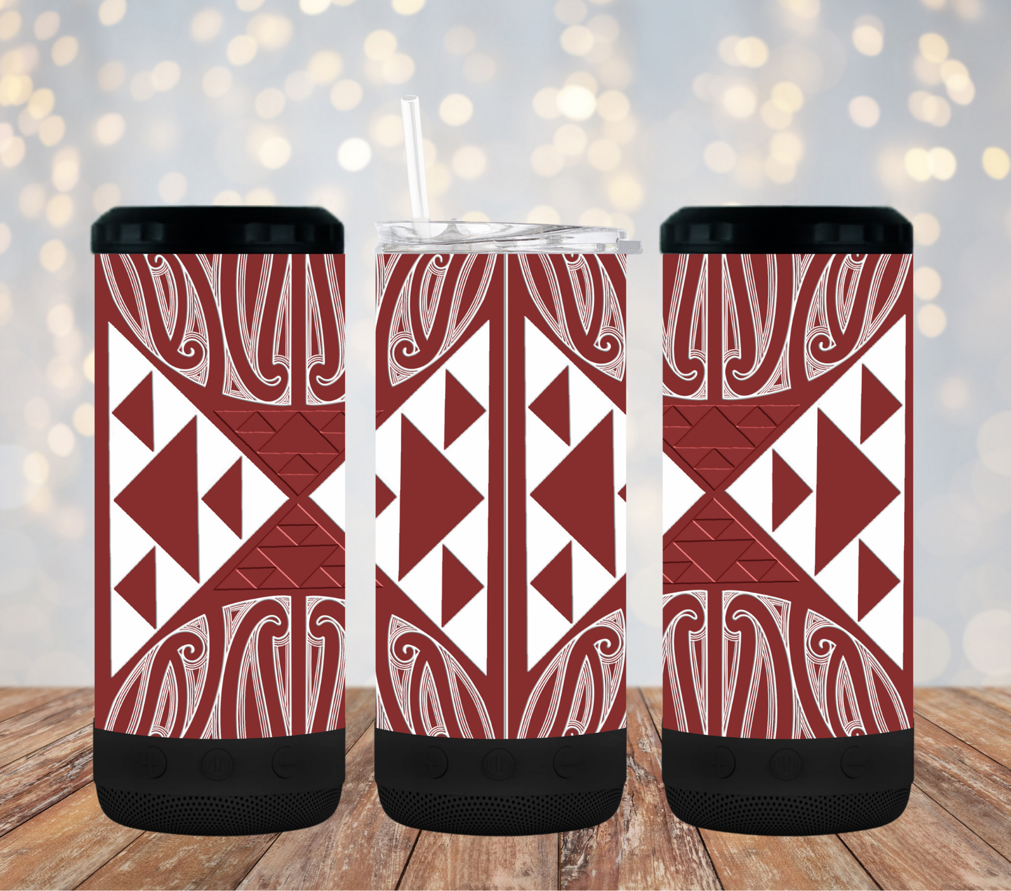 Mana Māori Red - 16oz 4in1 Bluetooth Tumbler
