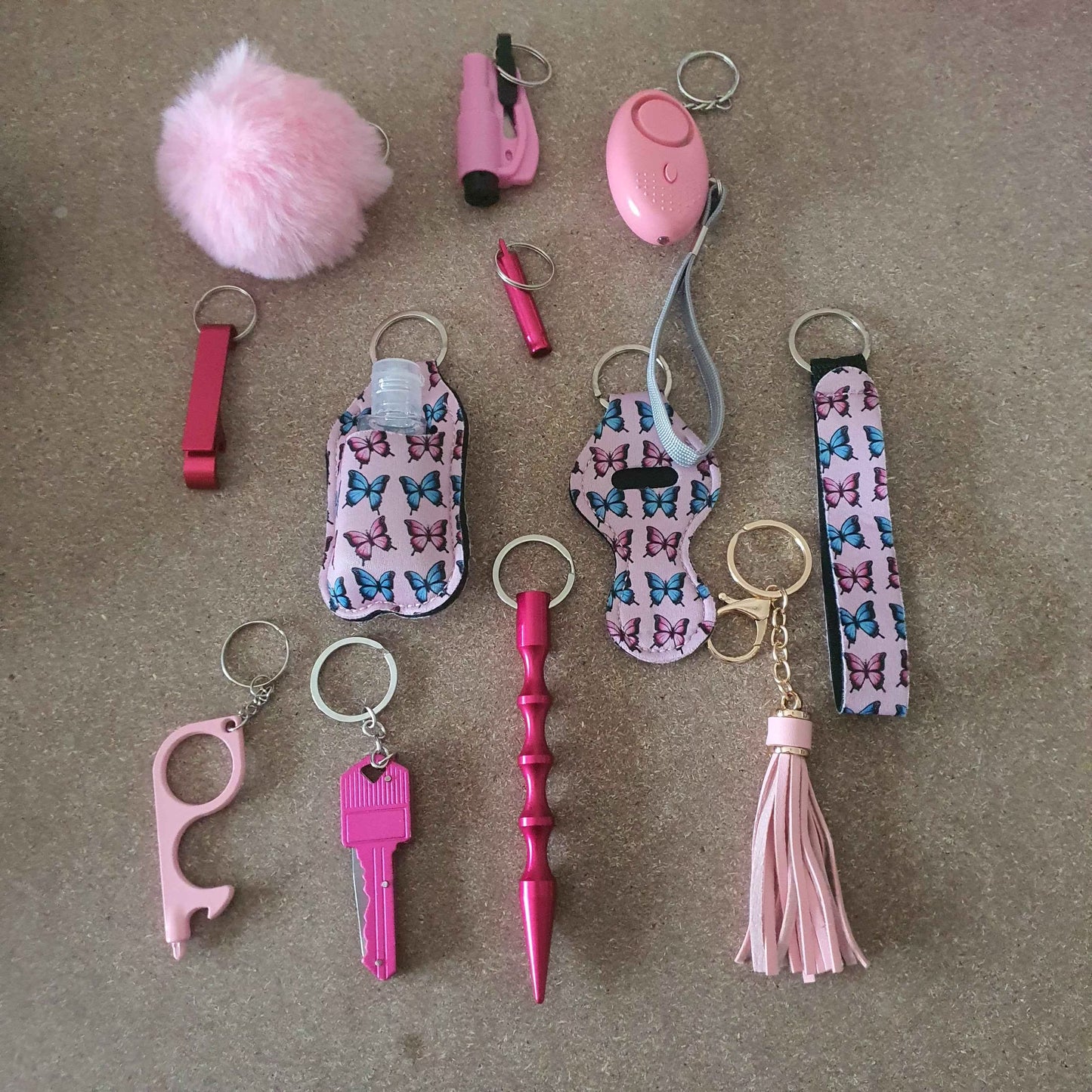 Pink Butterfly - Self Defense Keychain