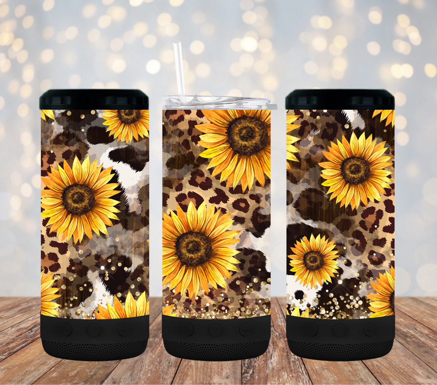 Sunflower - 16oz 4in1 Bluetooth Tumbler