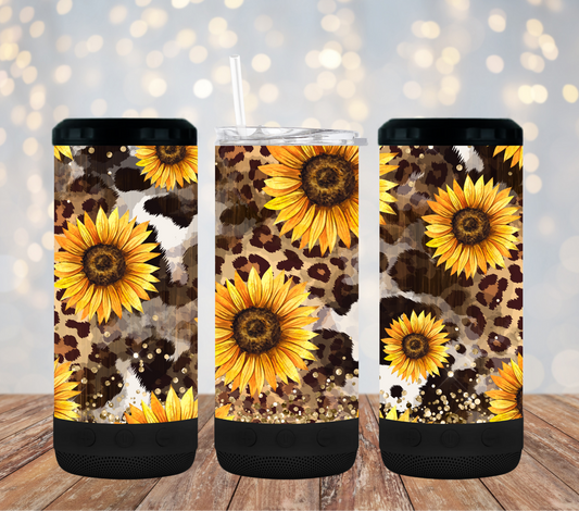 Sunflower - 16oz 4in1 Bluetooth Tumbler