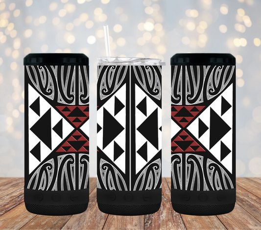 Mana Māori Black - 16oz 4in1 Bluetooth Tumbler
