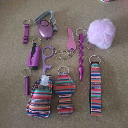 Colorful Stripes - Self Defense Keychain