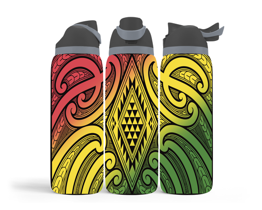 Wairua Rasta Black - 24oz Sports Bottle