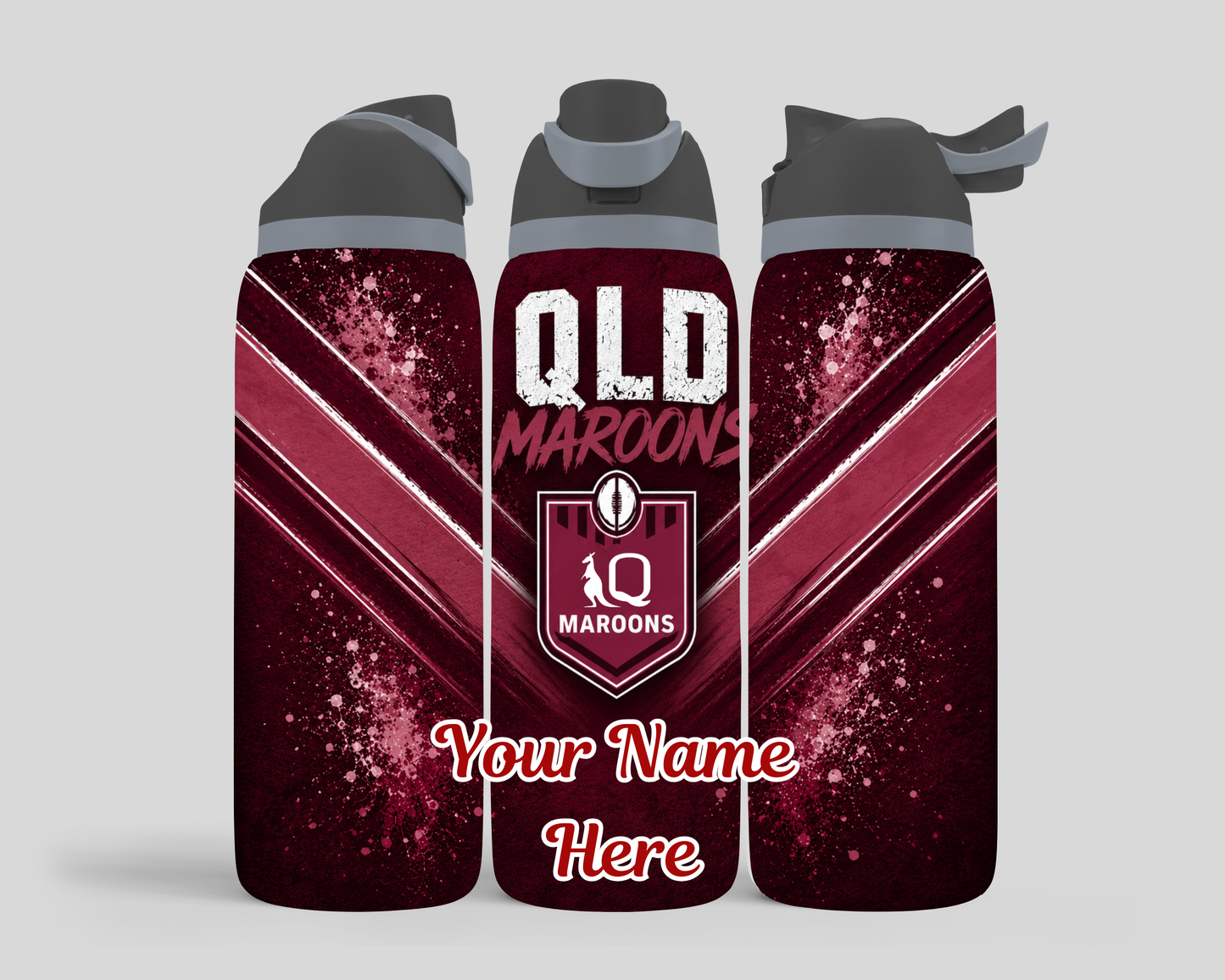 Queensland Maroons Custom - 24oz Sports Bottle