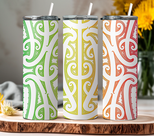 Rasta Māori  White - 20oz Tumbler